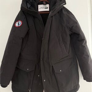 Men's Black Winter Alaska Parka Coat